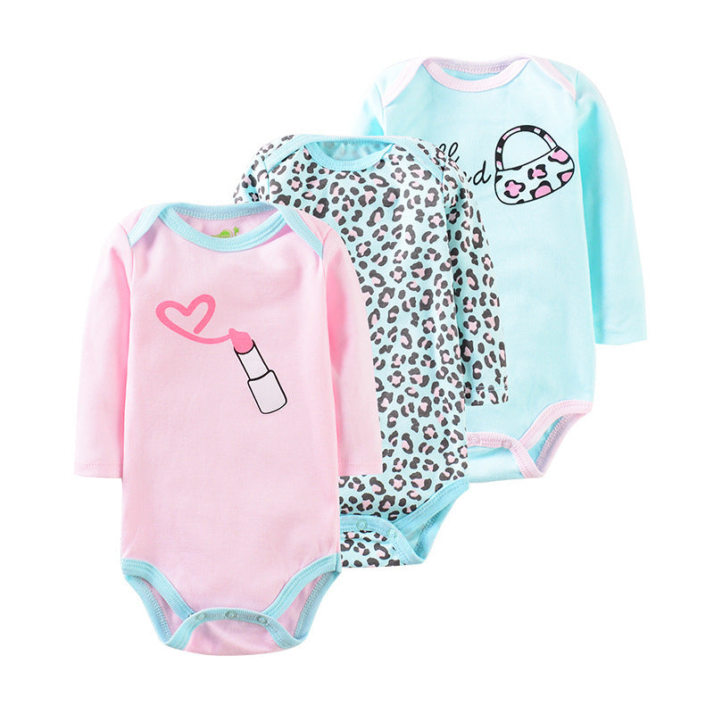 Three-Piece Baby Clothes Romper