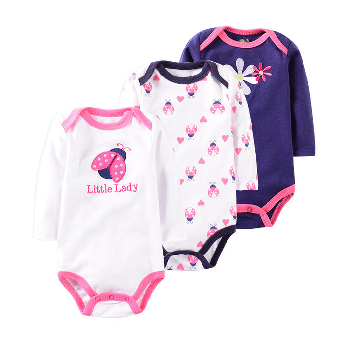 Three-Piece Baby Clothes Romper