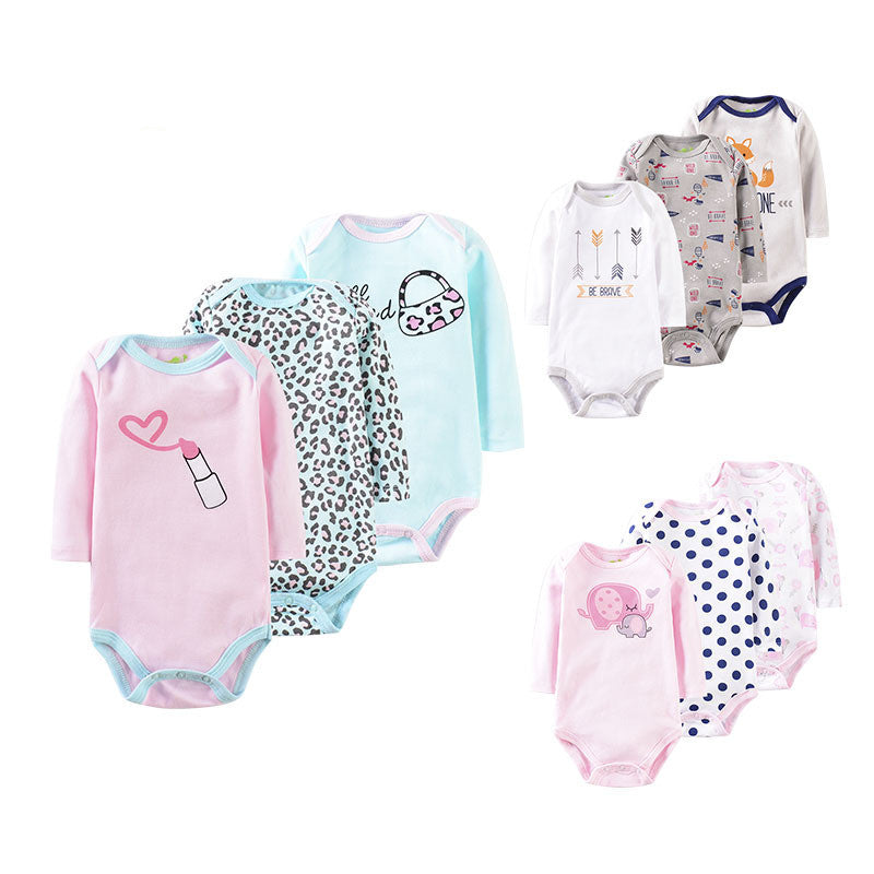 Three-Piece Baby Clothes Romper