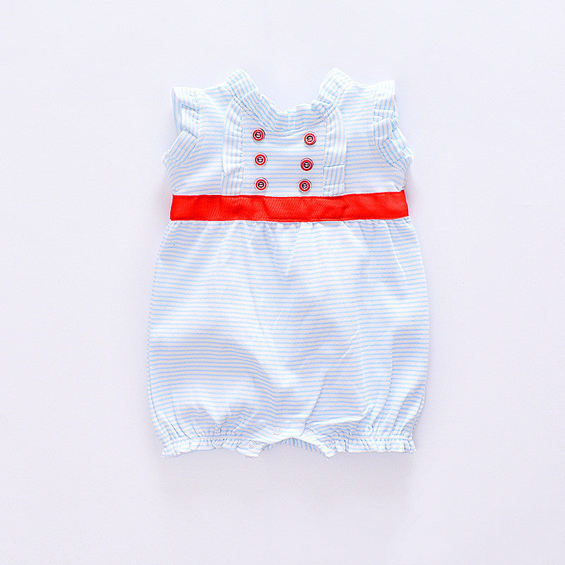 Sommar ärmlösa babykläder