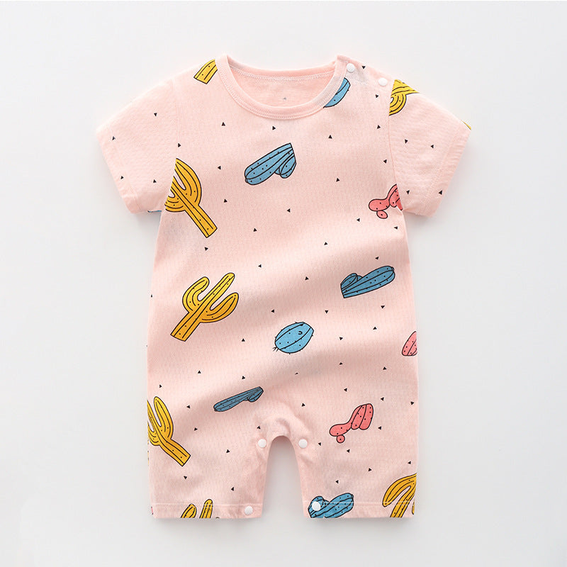 Nyfødte babyklær sommer romper pyjamas