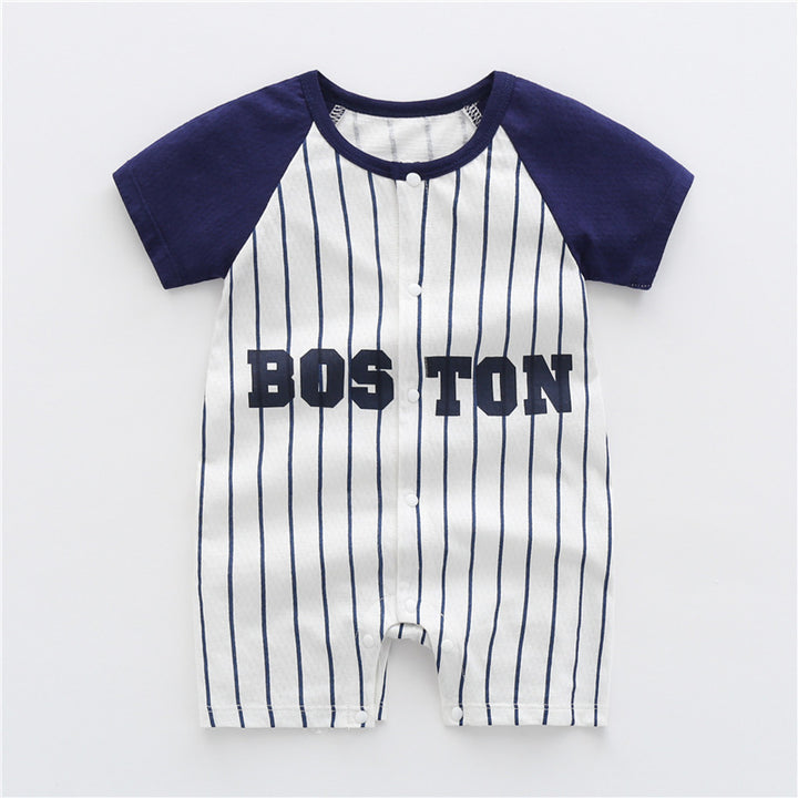 BABY ONECE COSSE ONE PECE Summer Boy Simputtore Pennitore Pure Cotton