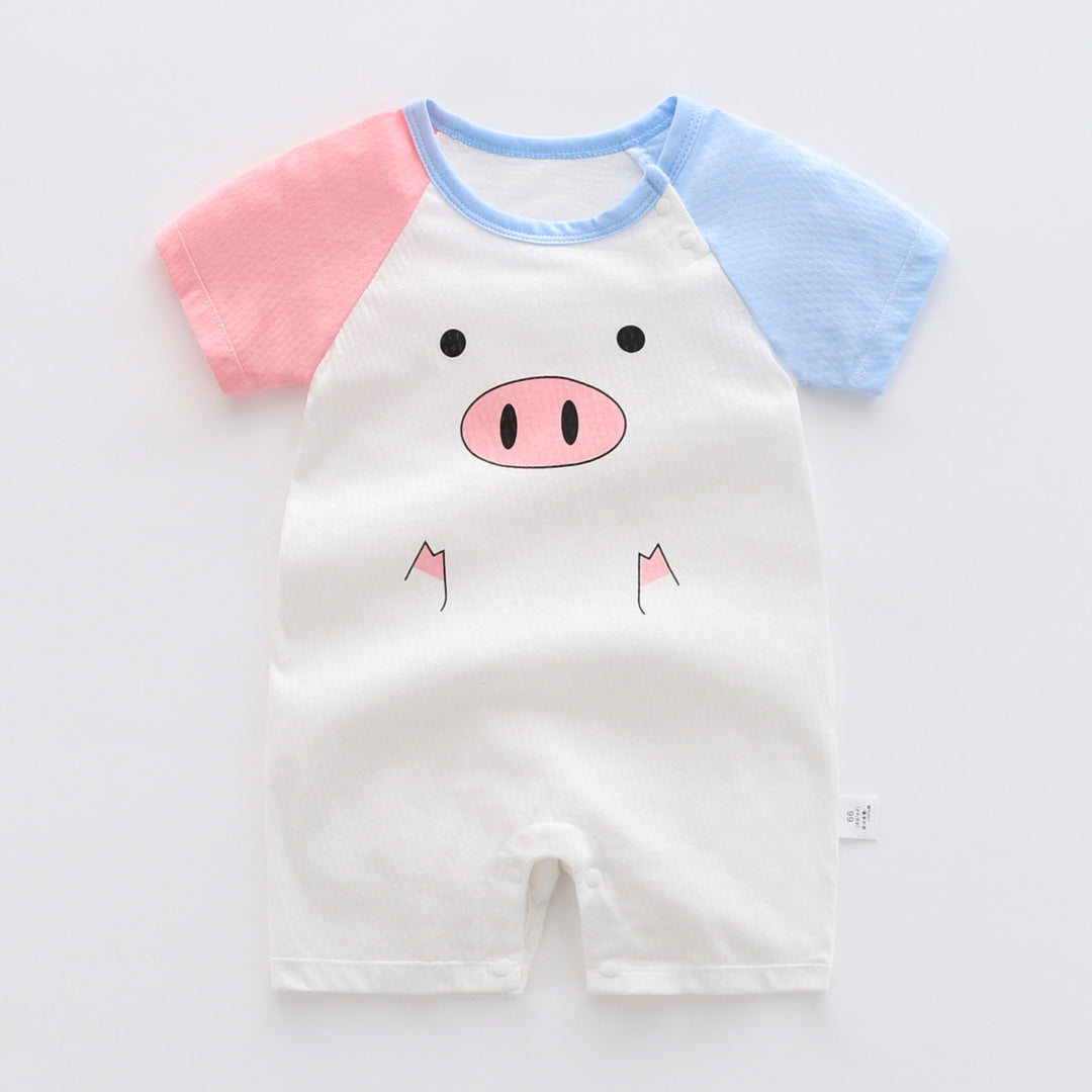 BABY ONECE COSSE ONE PECE Summer Boy Simputtore Pennitore Pure Cotton