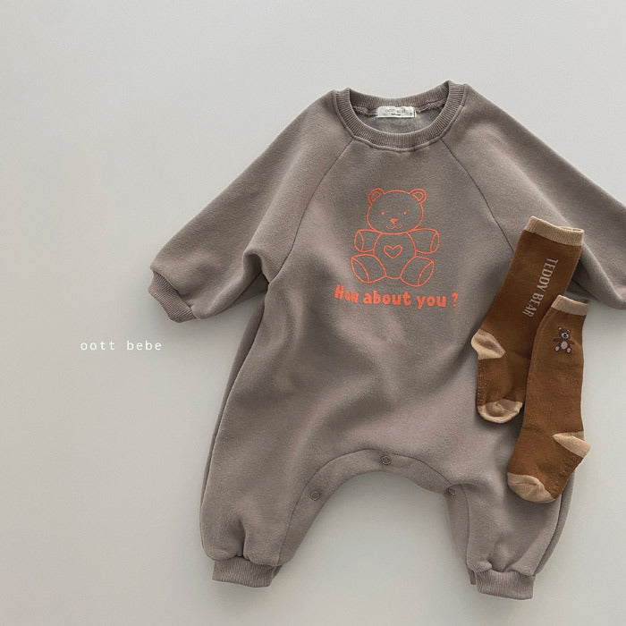 Baby long sleeve jumpsuit baby ha clothes