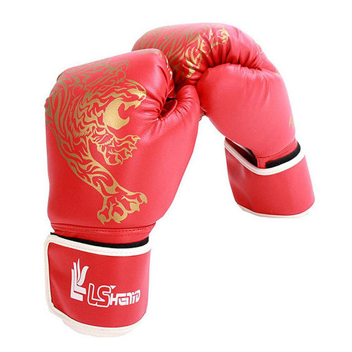 Guantes de boxeo de tigre de llama guantes de entrenamiento de boxeo