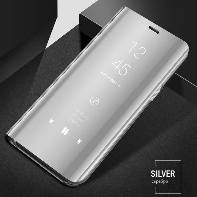 Mirror Flip Case For Galaxy A50 A51 A21s A71 A20 A1