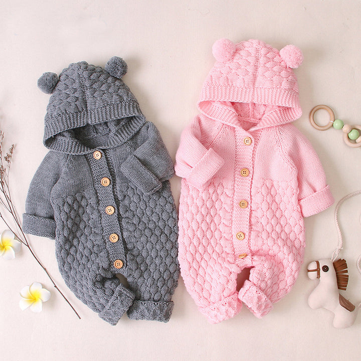 Vêtements de bébé en tricot de combinaison de combinaison et d'automne de combinaison