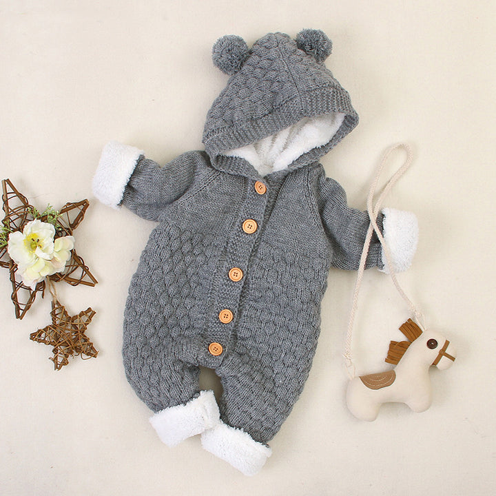 Baby Clothes Knitted Jumpsuit Spring And Autumn Models