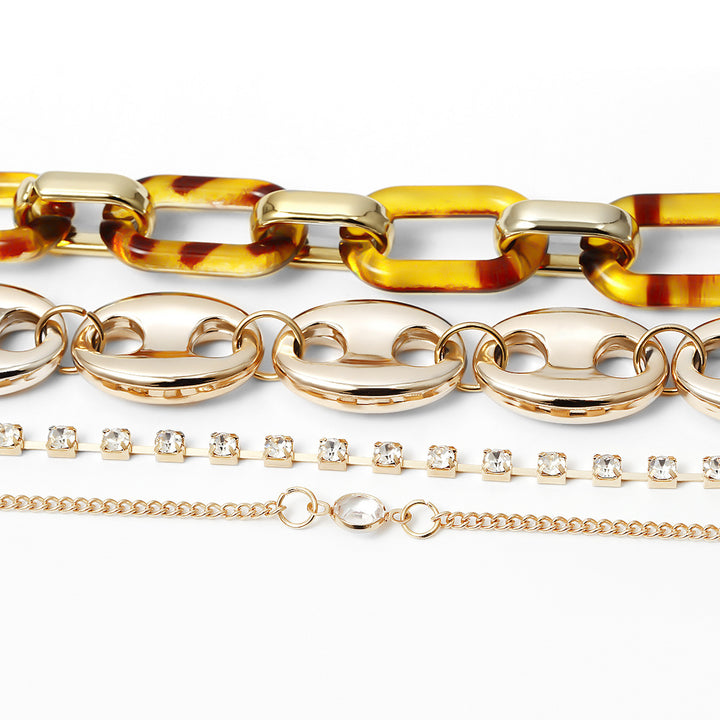 Personalized Micro-inlaid Rhinestone Multi-layer Jewelry