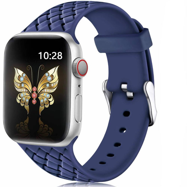 Convient pour Apple Watch 5 4 Bandonnée de boucle carrée en silicone tressée