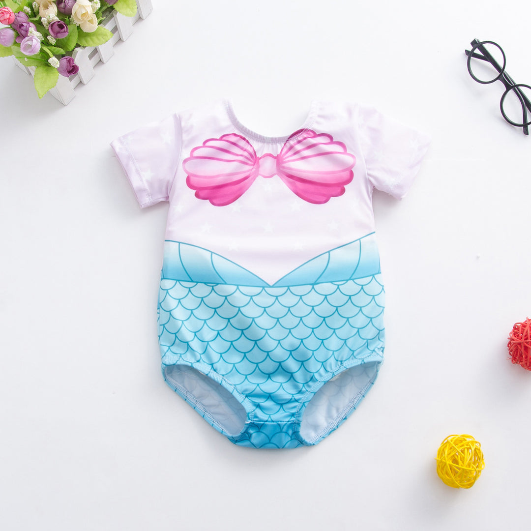 夏の水着の小さな女の子幼児の赤ちゃんの女性ビキニセットフルーツプリント