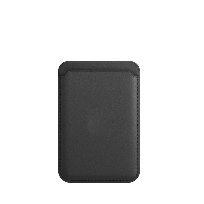 Kompatibel mit Apple, anwendbarer Mobiltelefonschutzgehäuse zurück mit Magnetkartenhalter Magsafe Card Case Leder