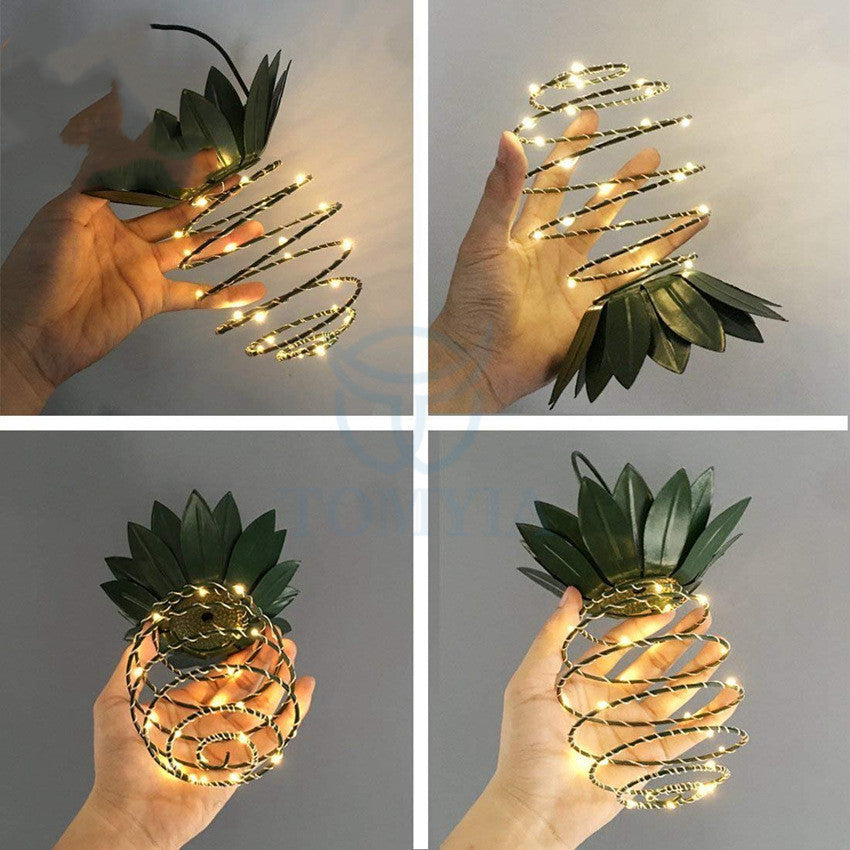 Kültéri vízálló kerti ananász napelemes lámpák