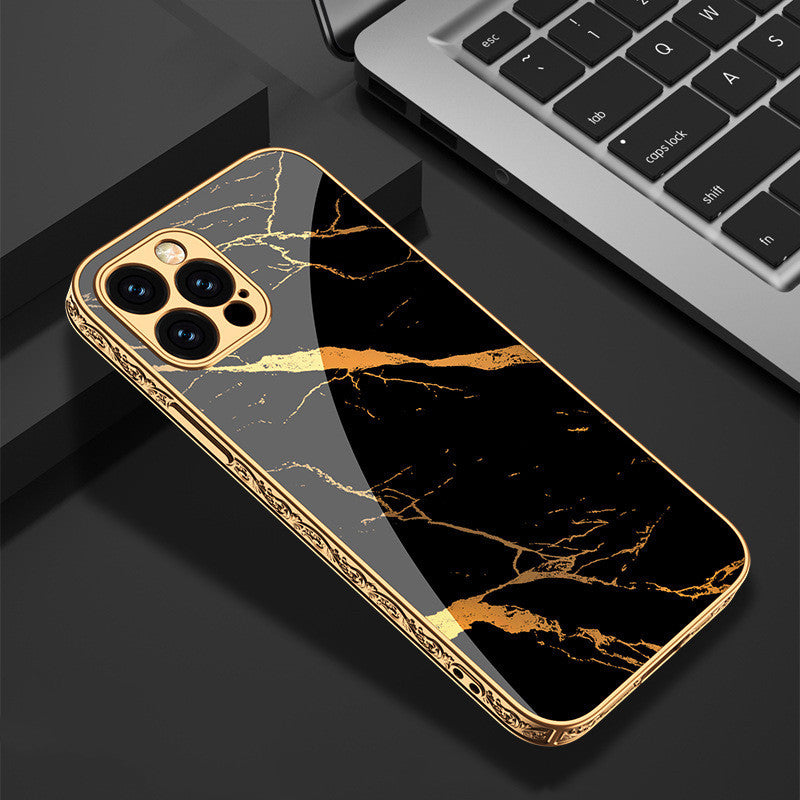 Compatible with Apple , Mobile Phone Shell Cartoon Painted Embossed Protective Cover