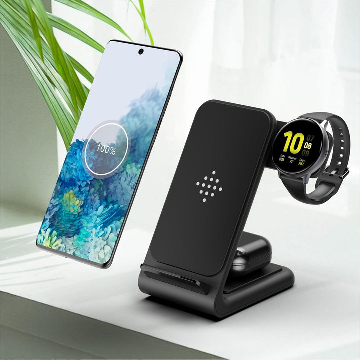 Compatible With , Fast Wireless Charger Three-in-one Bracket
