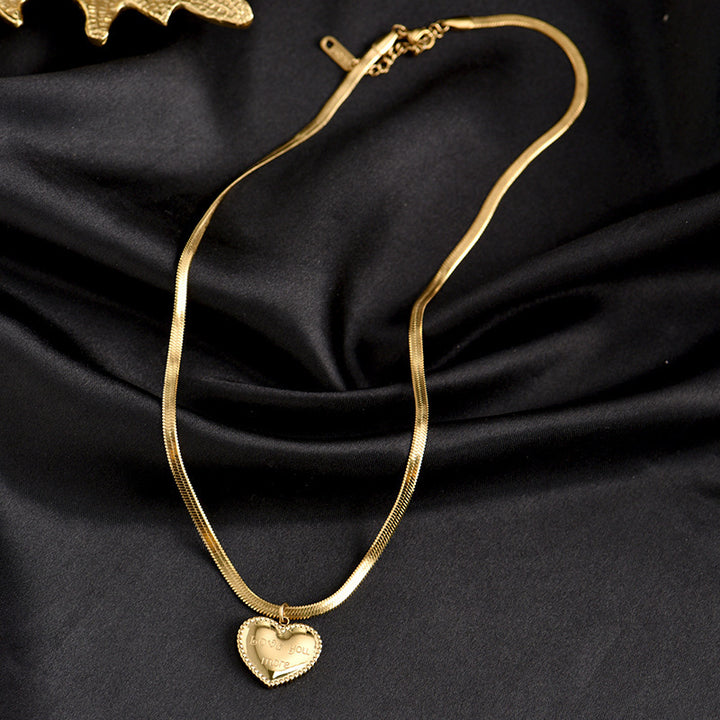 Europäische und amerikanische Liebe Halskette weibliche Schlüsselbeinkette