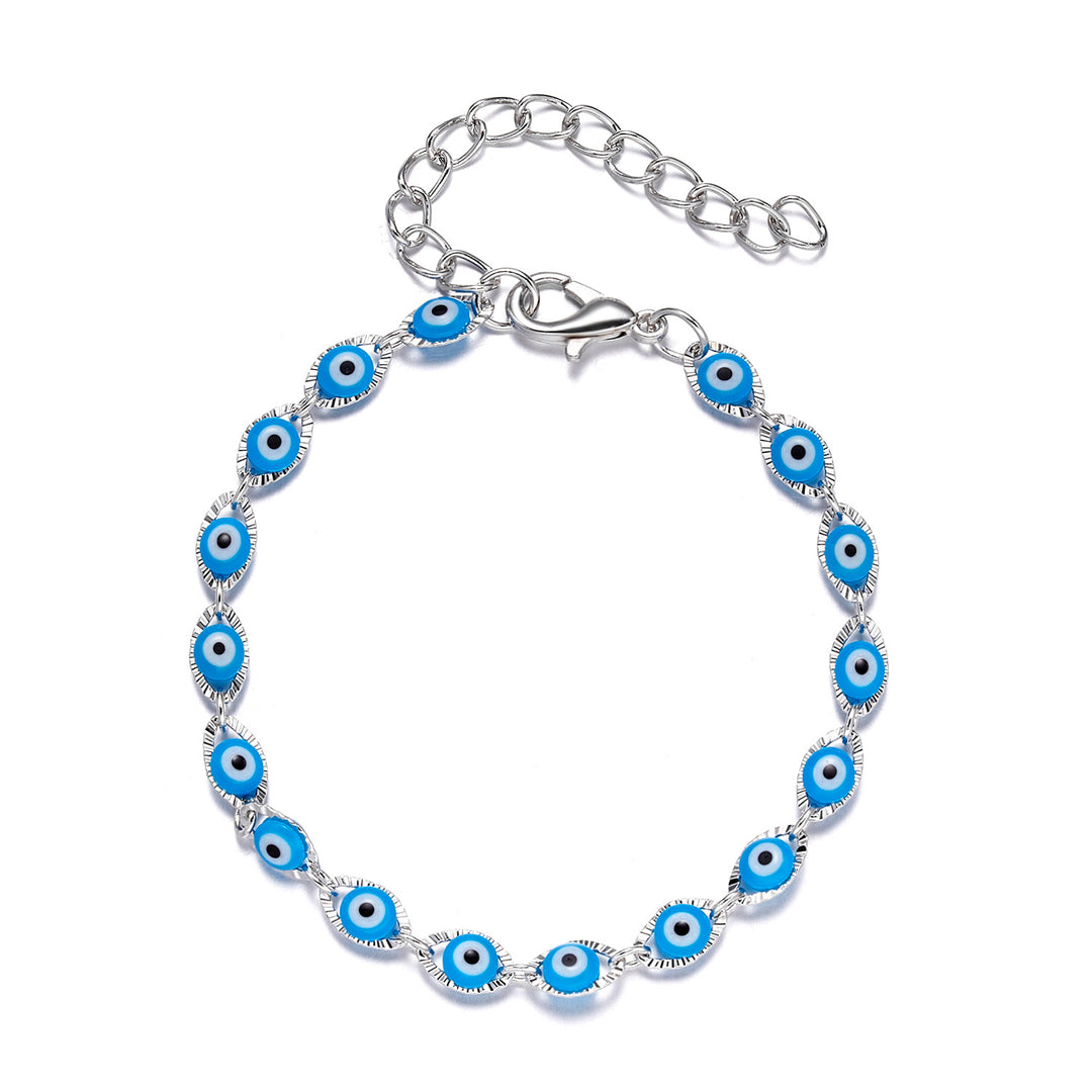 Handgefertigte glückliche schwarze Stringarmband Böse Eye Charm Armbänder Frauen blaue Augen Perlen bringen Sie glücklich friedliches verstellbares Armband