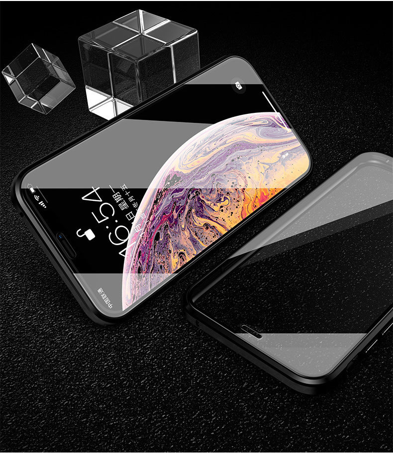 さまざまな種類の携帯電話ケースの磁気ガラス保護カバー