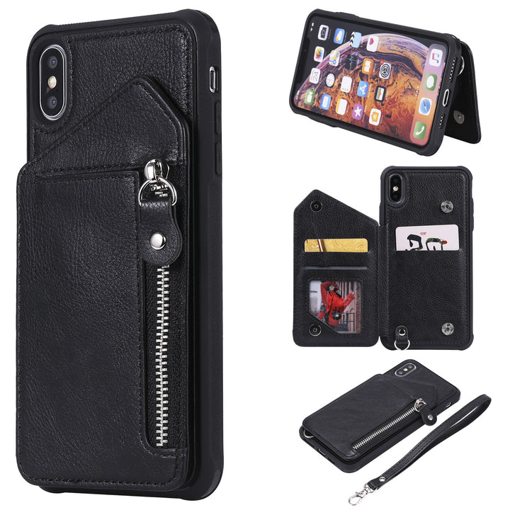 Compatible with Apple, Suitable For Iphone Back Cover Card Protective Holster