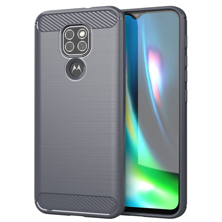 Convient pour le boîtier de téléphone mobile Moto G9plus E7Plus Silicone Mobile Phone Case G9Play Brossed Anti-Fall Shell Soft Inclusive