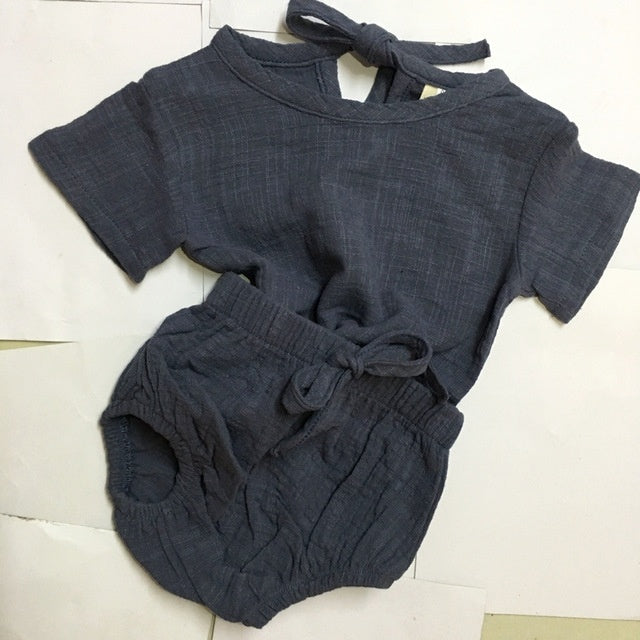 Bebek Bebek Çocuk Giysileri Yaz Bebek Yeni yürümeye başlayan çocuklar gömlek şort