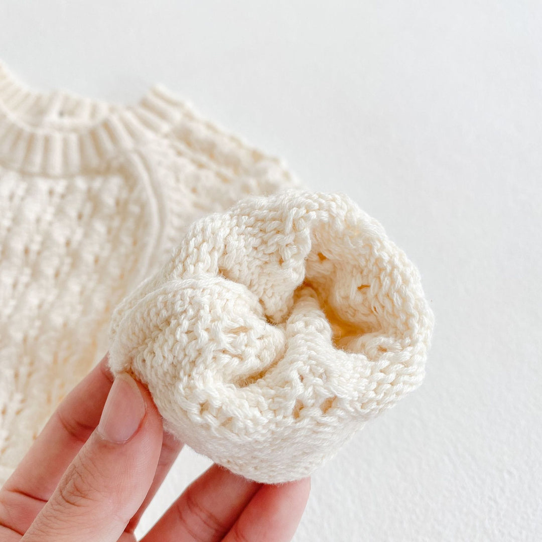 Fille bébé tricoté de la taille creux de la taille longue