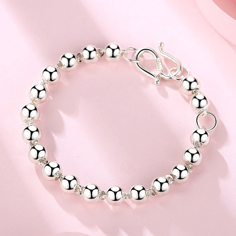 Sterling Silver Children's Transfer Beads Round Bead Armband