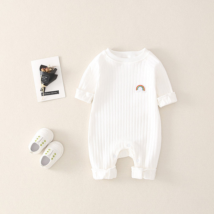 Combinaison de bébé arc-en-ciel à la mode et simple