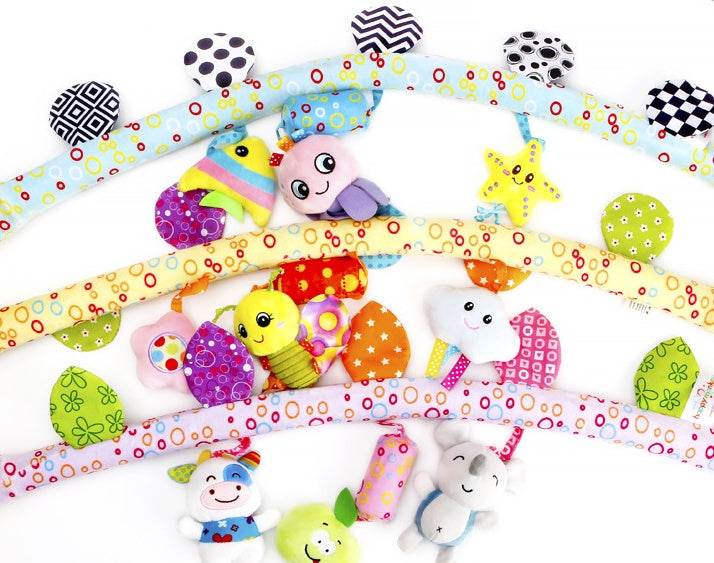 Baby Musical Mobile Spielzeug für Bett Kinderwagen Plüsch Baby Rasseln Spielzeug für Babyspielzeug 0-12 Monate Kind