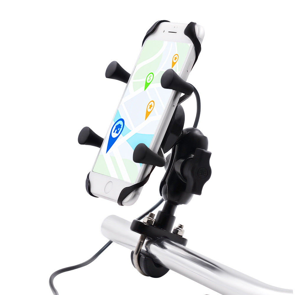 Motocicleta Modificación del soporte de teléfonos móviles Accesorios para bicicletas eléctricas Base de aleación de aluminio