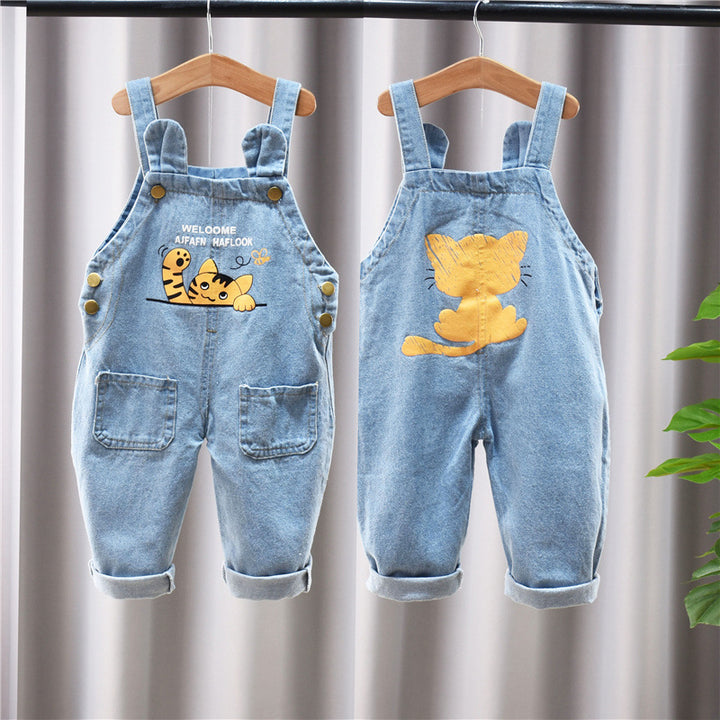 Children's Pants, Baby Children's Overalls, Jeans, Children's Clothing, Children's Pants, Boys And Girls' Cotton Trousers Cover