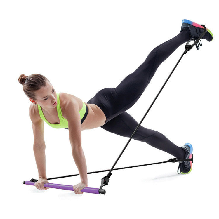 Pilates Bar, barra de yoga, cuerpo de fitness, yoga, adelgazamiento, barra de pilates, barra de tensión, abdomen multifuncional y expansión del pecho