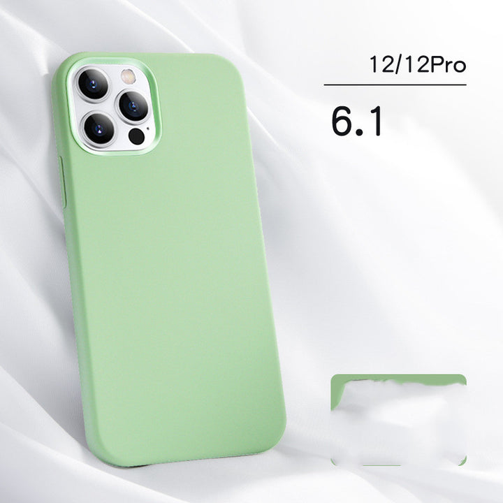 Compatibel met Apple, Geschikt voor iPhone12 mobiele telefoonhoes Apple 12 Beschermende zaak Real Liquid Silicone Mobiele telefoon.