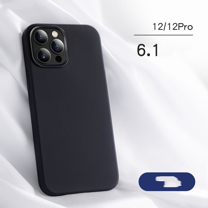 Apple ile uyumlu, iPhone12 cep telefonu kasası için uygun Apple 12 koruyucu kasa gerçek sıvı silikon cep telefonu kasası