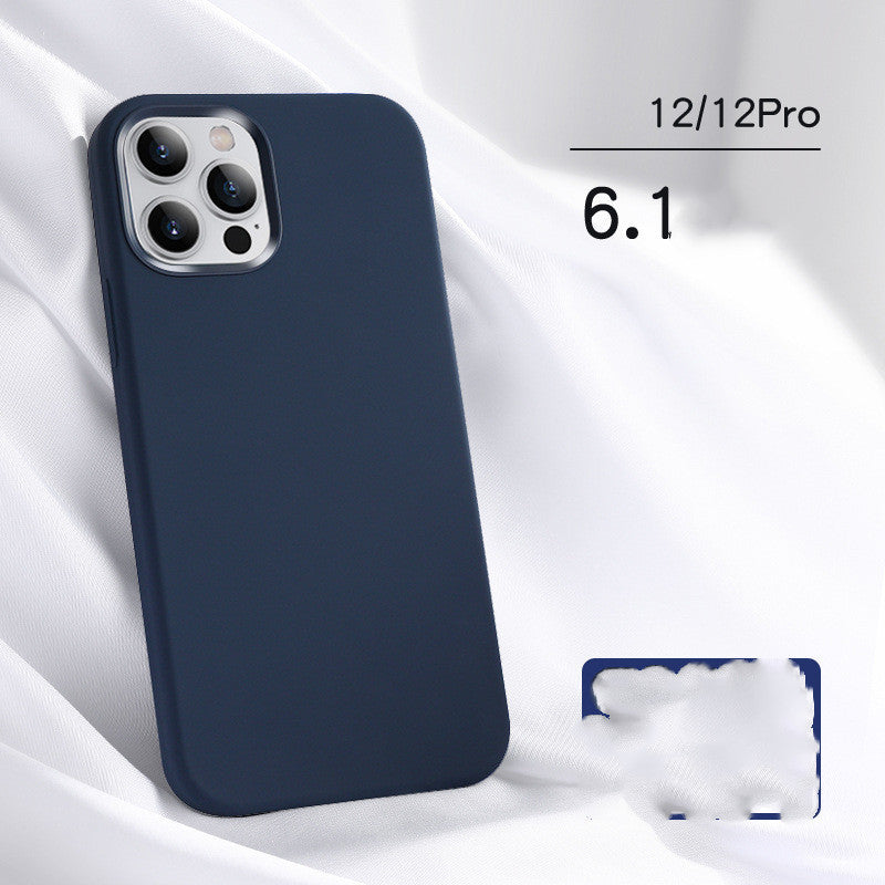 Compatible with Apple, Suitable For Iphone12 Mobile Phone Case Apple 12 Protective Case Real Liquid Silicone Mobile Phone Case