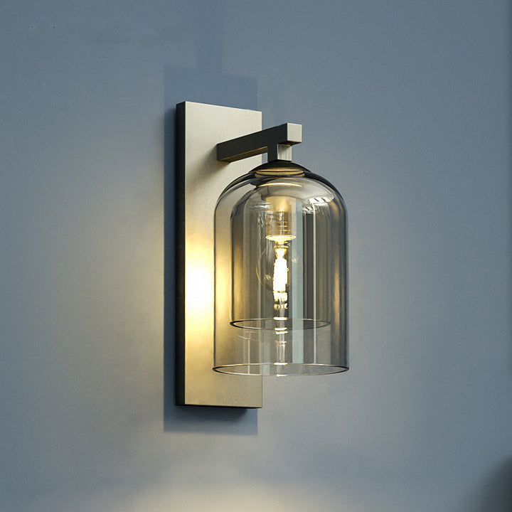 Designer de lâmpada de parede nórdica Villa Living Room Hotel Hotel Staircase Balcony Bedside Creative Glass Lamps