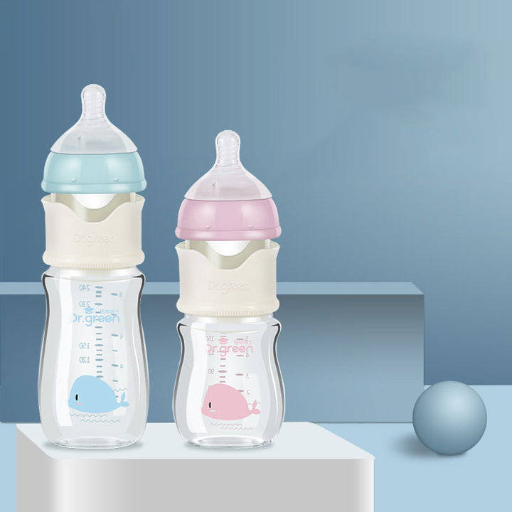 Botella de vidrio para bebés