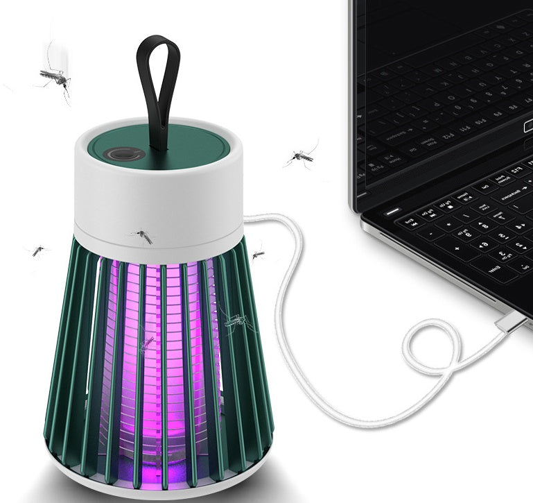 Elektrische schok fysiek mugmoordenaar licht paars lichte muggenval mugmoordenaar moordenaar draagbare buitenbederkamer USB oplaadbare muggenval