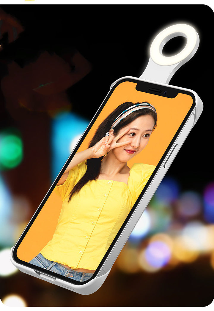 Compatibile con Fill Light Selfie Beauty Ringh Telefon Case Shell Shell Glow Copertura scattante foto scattata foto