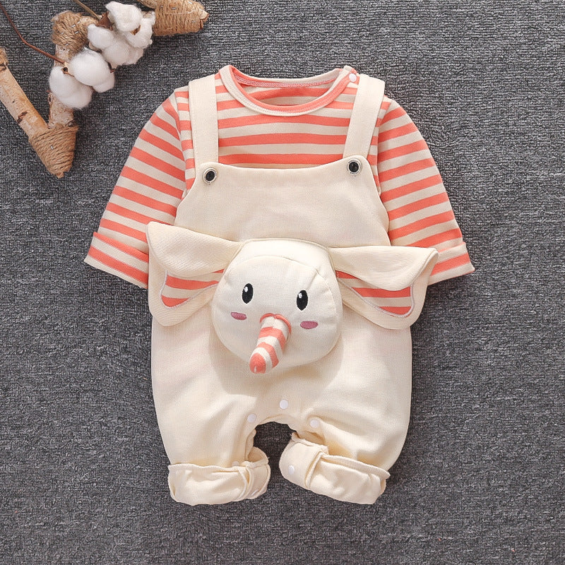 Baby Sling Set Spring And Autumn Clothes Baby Autumn Children Two-Piece Suit