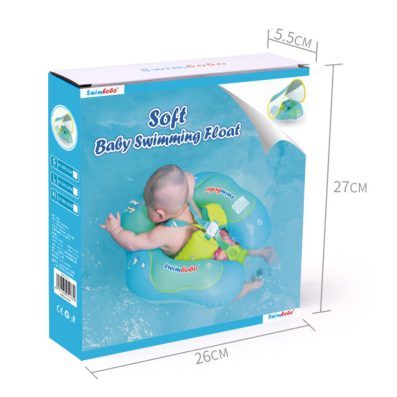Natación de bebé flotación con dosel infantil anillo flotante anillo para niños accesorios de piscina de natación bañera juguetes de verano