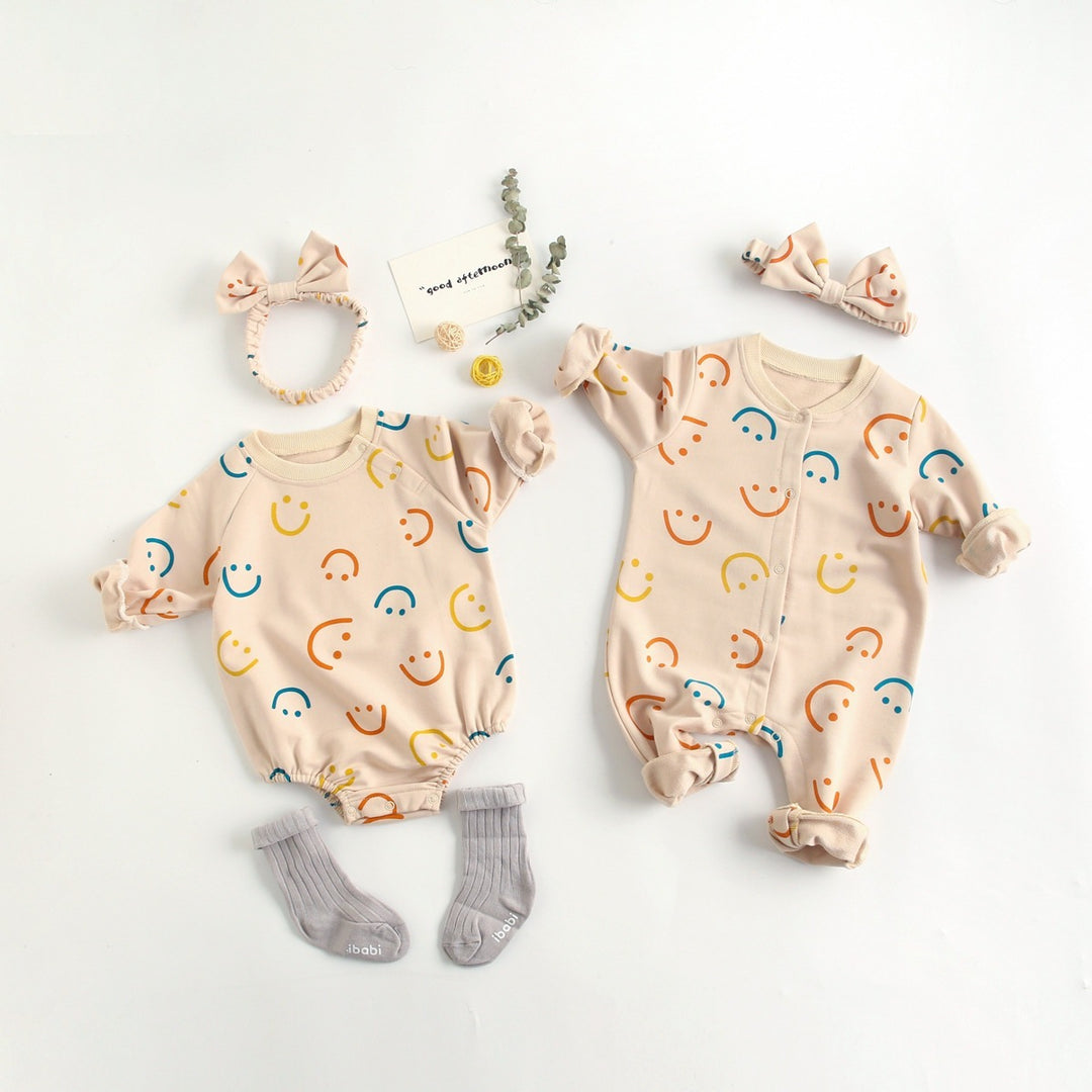 Baby Kleidung Herbst und Winter Baby Strampler Neugeborenes Mädchen Baby Strampler Cartoon Frühling Kleinkindtasche Furz Kleidung