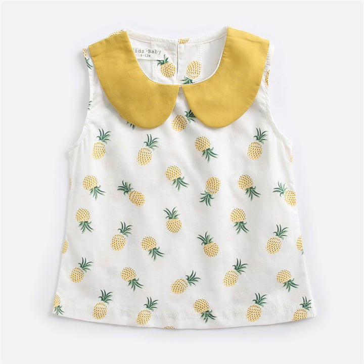 Baby Two-piece Summer Cotton Children's Clothing Baby T-shirt Sleeveless