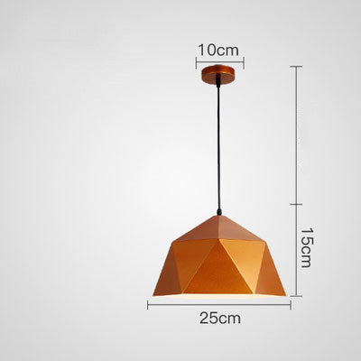 Fargerike geometriske kreative små hengelamper