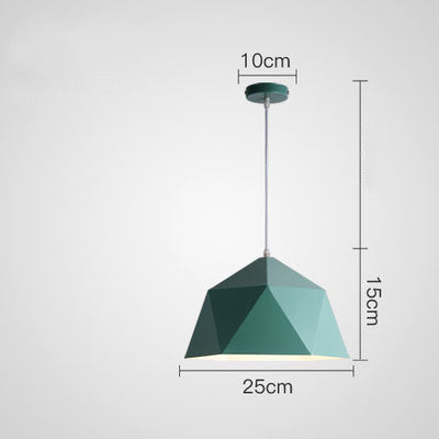 Kleurrijke geometrische creatieve kleine hangende lampen