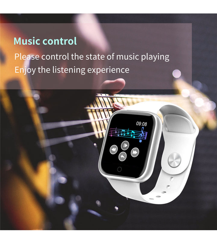 Compatible con manzana, pulsera inteligente Sports Producómetro Presión arterial Velocidad cardíaca Detección de sueño Bluetooth Watch