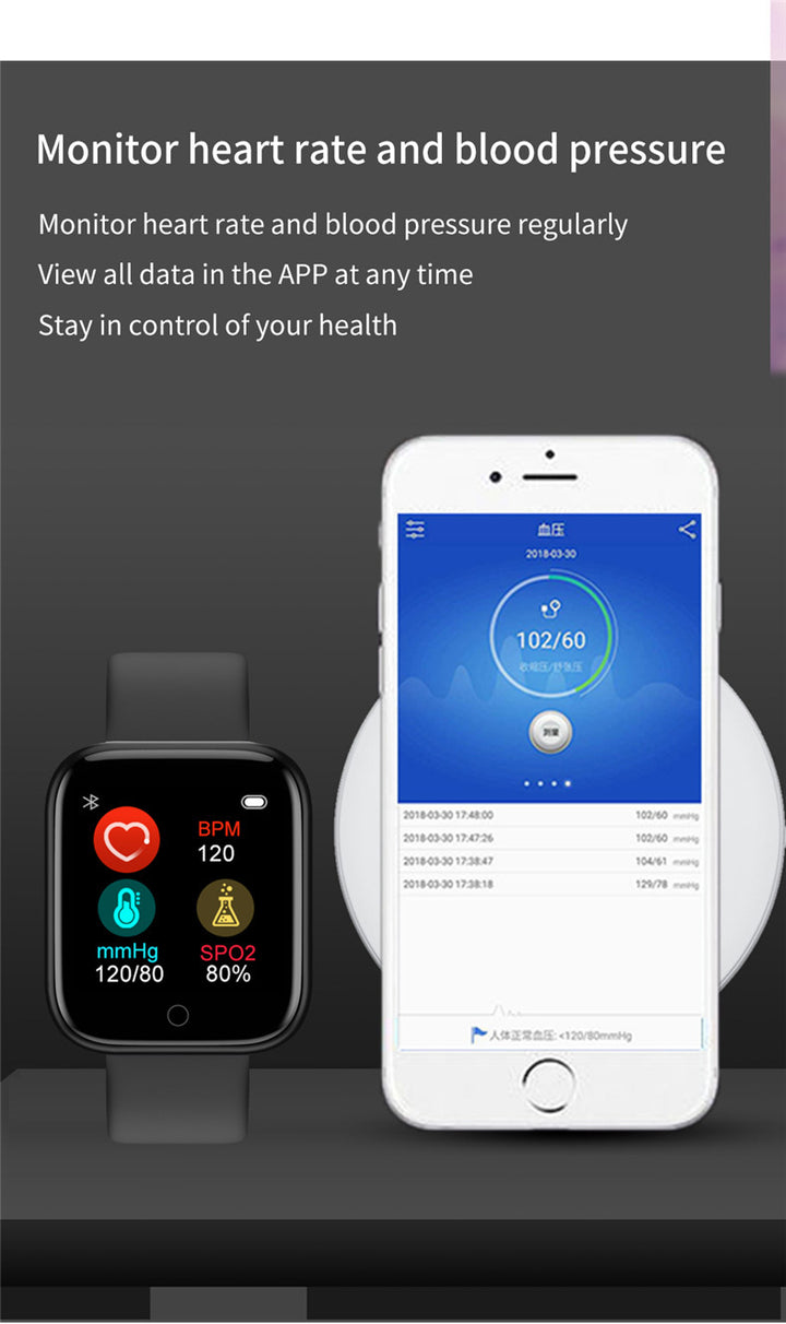 Compatibil cu mere, brățară inteligentă pedometru sportiv pentru presiune arterială a ritmului cardiac Detectarea somnului Bluetooth Ceas Bluetooth