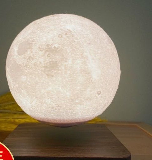 Magneettinen levitaatiopöytä lamppu kuu kevyt 3D -tulostus planeetta yövalo