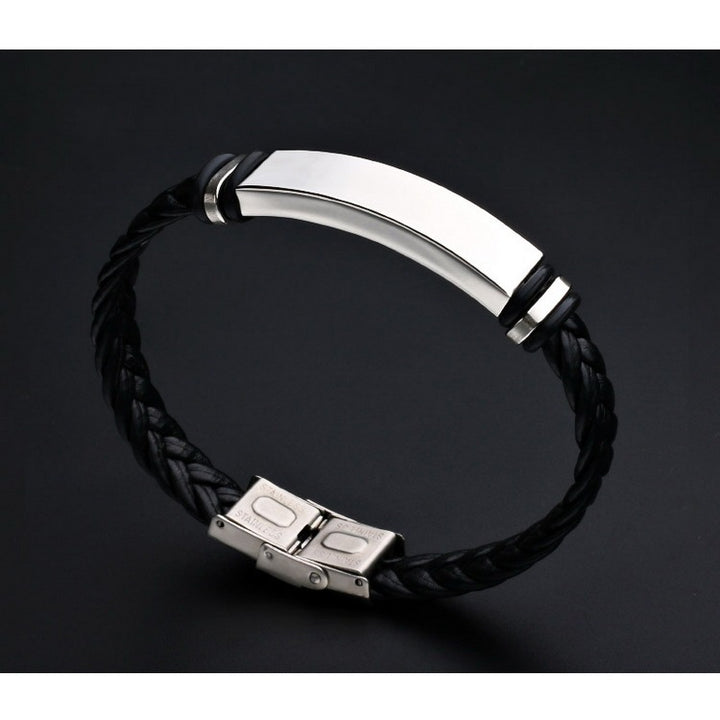 Gepersonaliseerde sieraden aangepaste armband voor vrouwen mannen pu lederen armband