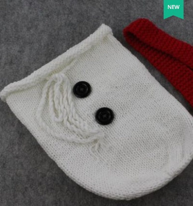 Baby Bathrobe, New Product, Children's Photography Clothing, Photo Studio, Baby Clothing, Knitted Woolen yarn, Cartoon Snowman Sleeping Bag